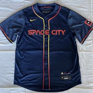 Nike Houston Astros City Connect Baseball Jersey Alex Bregman Home Space XXL